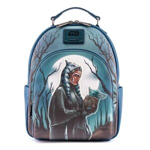 NYCC Virtual Con Loungefly Star Wars The Mandalorian Ashoka Grogu Mini Backpack